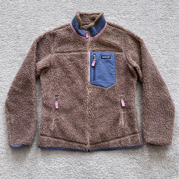Patagonia Jackets & Blazers - Patagonia Classic Retro-X Pampas Tan Fleece Zip Jacket Womens M Brown Outdoor